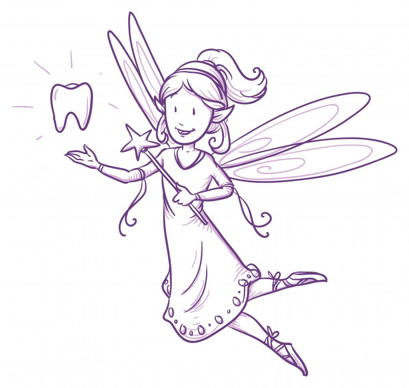 An artist's rendering of the tooth fairy